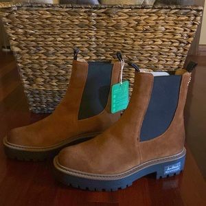 Sam Edelman, Size 8.5 NEW Laguna Waterproof Suede Lug Sole Chelsea Boot